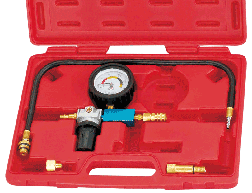 CYLINDER LEAK DETECTOR AND CRANK STOPPER