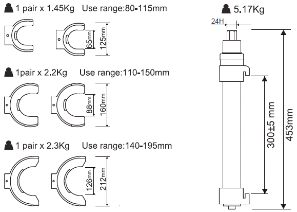 AIR MACPHERSON SPRING DUMPER EXTRACTOR (REPLACEABLE), ENHANCED VERSION