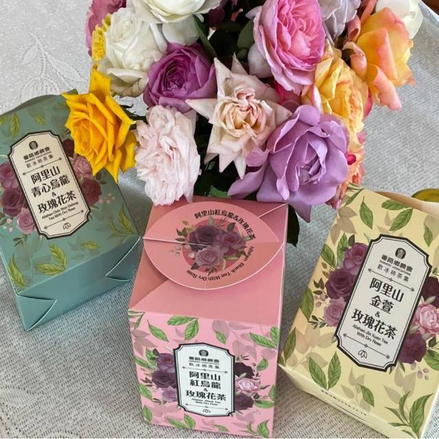 番路鄉 阿里山青心烏龍&玫瑰花茶or阿里山小葉種紅烏龍&玫瑰花茶(10包/盒)任選