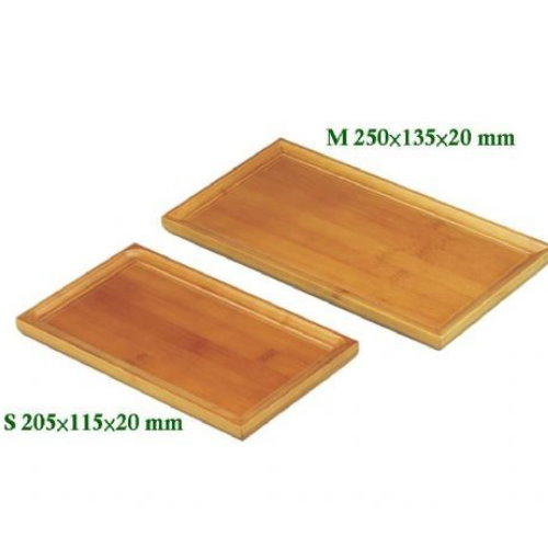 竹杯盤M 255×140×20 mm